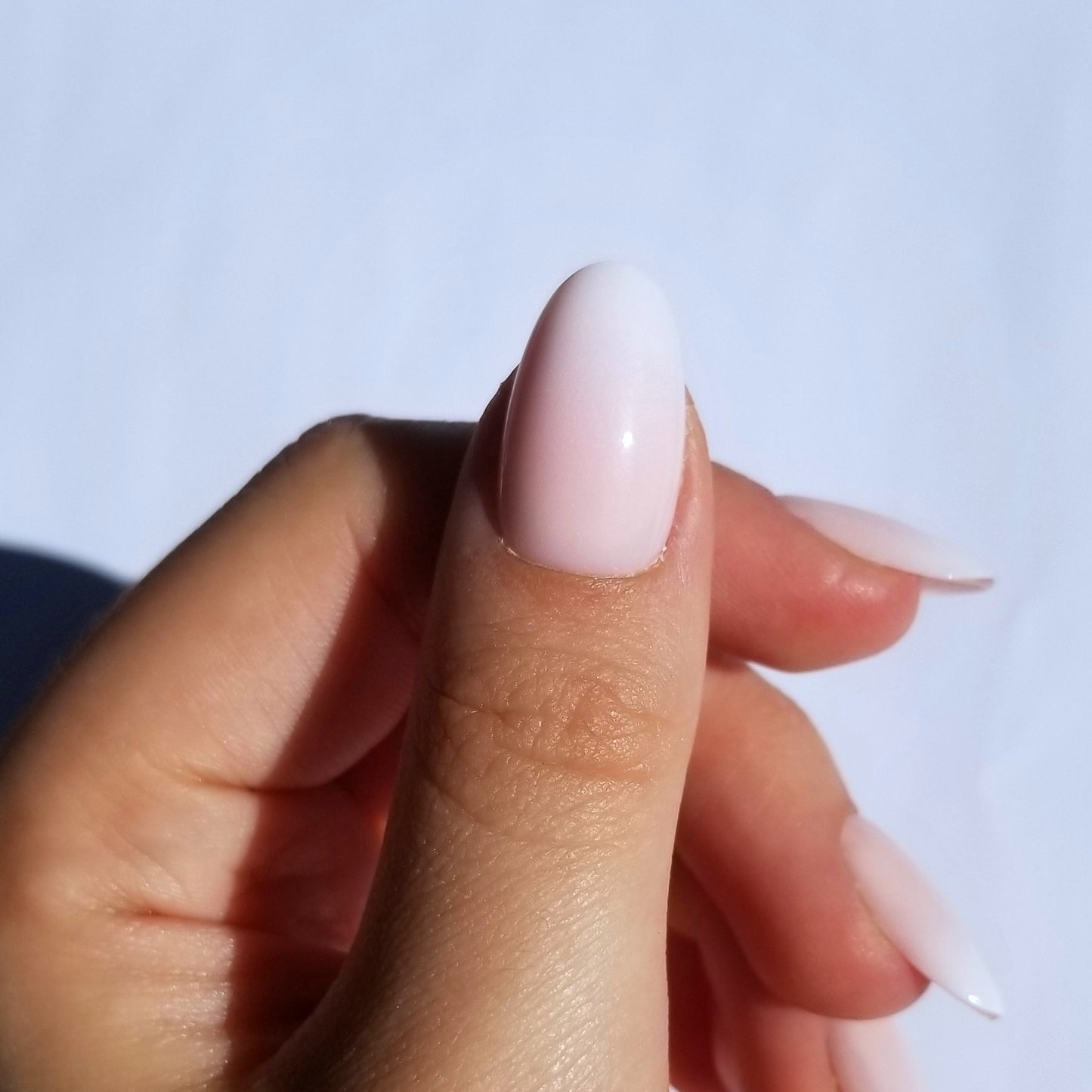 Babyboomer rose effet gel ~ Rond